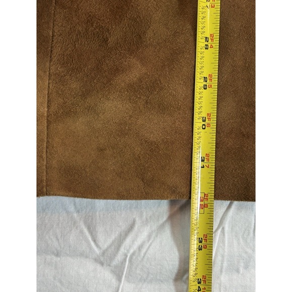 WH Belk Blazer Vtg Men 44L GOAT Suede Leather Brown - Picture 5 of 16